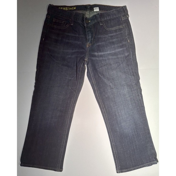 J. Crew Matchstick Jeans Crop Blue Stretch Mid Rise - Size 29 - Picture 1 of 4